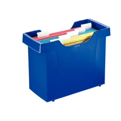 Immagine di Leitz Mini file Plus porta catelle sospese (Include 5 cartelle Alpha blu) 19930335