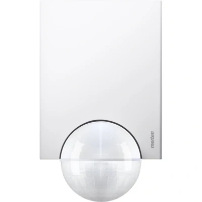 Immagine di Merten 565619 parete, Soffitto, Da parete Rilevatore di movimento ad infrarossi passivo PIR 220 Relè bianco polare IP55