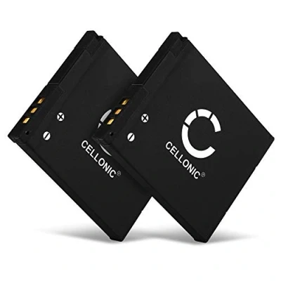 Immagine di CELLONIC 2X Batteria DMW BCL7 BCL7e Compatibile con Panasonic Lumix DmC SZ3 SZ10 XS1 SZ8 SZ9 FS50 F5 XS3 600mAh 3.6V 3.7V