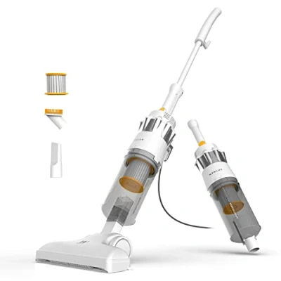 Immagine di Newlux Aspirapolvere con Filo 2in1 V900, verticale e manuale, 800 W, 2L, 16,5 Kpa, Triple Sist. Filtraggio (F.HEPA) Tecnologia Ciclonica 5 m di azione Efficienza energetica A (Bianco)