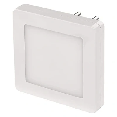 Immagine di EMOS luce notturna a LED con sensore crepuscolare e interruttore, luminosità regolabile, di orientamento per cameretta dei bambini, scala, camera da letto, cucina, bianco, P3316