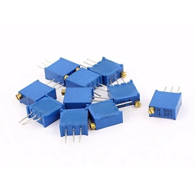 Immagine di sourcing map 10 pz 3296W 50K ohm resistore variabile regolabile per potenziometro multiplo