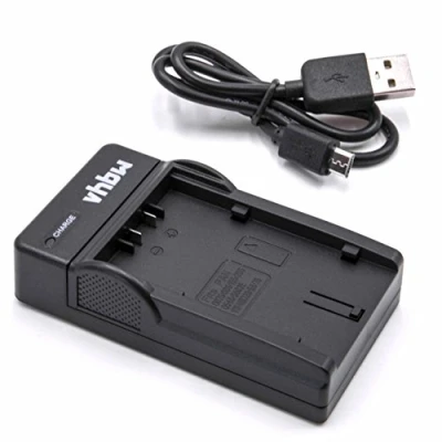 Immagine di vhbw Caricabatterie per Fotocamera Videocamera DSLR Panasonic CGR D08A, D110, D120, D14, D16, D16A, D16SE/1B