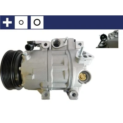 Immagine di MAHLE ORIGINAL ACP 1411 000S Compressore Aria Condizionata 7VS18ic 12 PAG 46 YF R 1234yf, 134a con anello tenuta HYUNDAI: SANTA FE 2, Sonata V