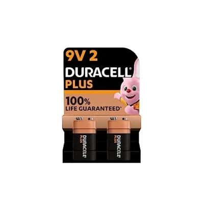Immagine di 2X Duracell 9V Plus (1 Blister Da 2 Batterie) Pile (6LR61/MN1604)