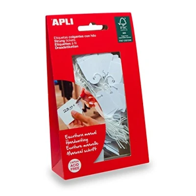Immagine di Apli Etichette Col Filo. Bianco 9X24 200 Pz
