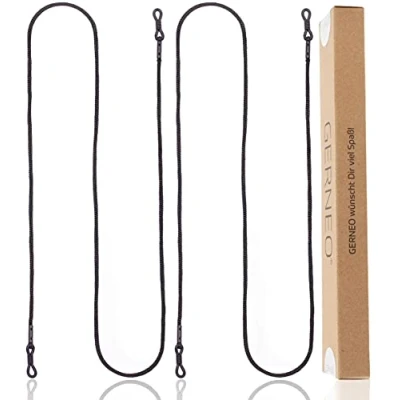 Immagine di GERNEO® Berlino cinturino per occhiali in tessuto di alta qualità cordino da sole e lettura vari colori supporto nero (grigio)