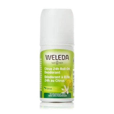 Immagine di Weleda Deo roll on limone, deodorante senza sali d&#039;alluminio dal vivace e fresco profumo di per 24h efficacia protezione, facile da applicare (1X50 ml)
