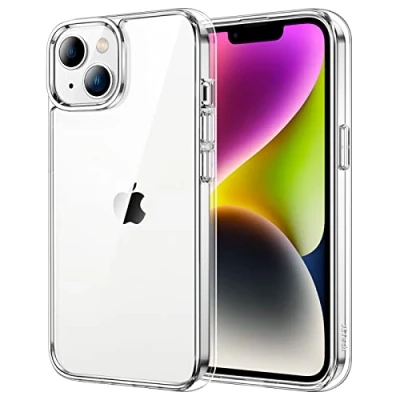 Immagine di JETech Cover per iPhone 14 6,1 Pollici, Anti Ingiallimento Custodia con Antiurto, Graffio e Retro Trasparente (Trasparente)