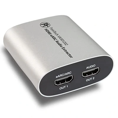 Immagine di FeinTech VAX01202 HDMI eARC Audio Extractor per televisori moderni, offre Dolby Atmos TrueHD DTS HD ai ricevitori AV Splitter 1x2