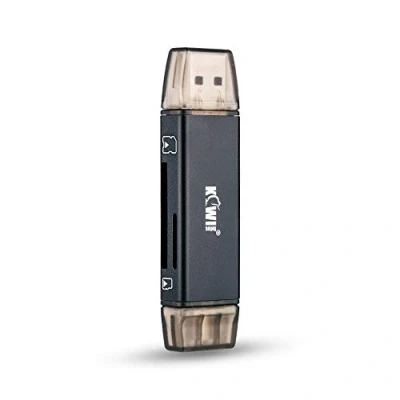 Immagine di JJC lettore di schede USB 3.0, SD/Micro SD Supporta SDXC SDHC MMC RS Micro SD, TF, SDXC, porta 3.0 / Type C