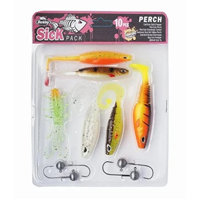 Immagine di Berkley Sick Pack Perch Softbait Kit (10pcs) Shads