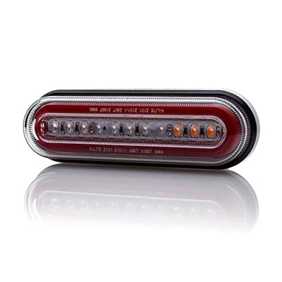 Immagine di Alchemy Parts Indicatori Moto Frecce Integrato LED Stop Corsa Coda Luce Freno