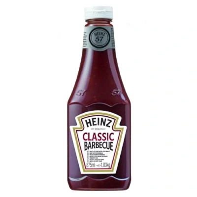 Immagine di BOTTIGLIA SALSA BARBECUE DA 875 ml HEINZ BBQ SAUCE BARATTOLO SQUEEZE AFFUMICATA