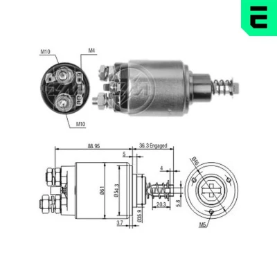 Immagine di ERA ZM538 Elettromagnete, Motore d&#039;avviamento MERCEDES BENZ: T1 Camion pianale/Telaio, Classe G SUV