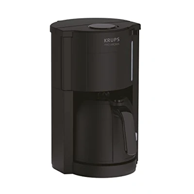 Immagine di Krups Pro Aroma KM303810 macchina da caffè con filtro 1 litro borraccia termica 800 watt per 10 15 tazze di nera