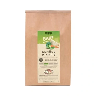 Immagine di GRAU l&#039;originale Mix di verdure secche per BARF cani &quot;Mix n. 3&quot;, confezione da 1 (1 x 1,2 kg), alimento complementare