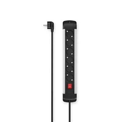 Immagine di Hama 00223103 Multipresa con interruttore Nero / Argento Schuko 1 pz.