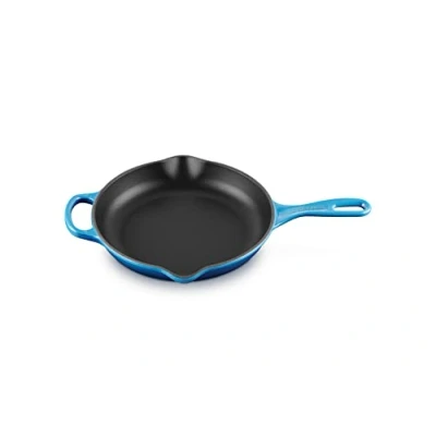 Immagine di Le Creuset Frying Pan Signature Azure ø 23 cm enamelled non stick coating