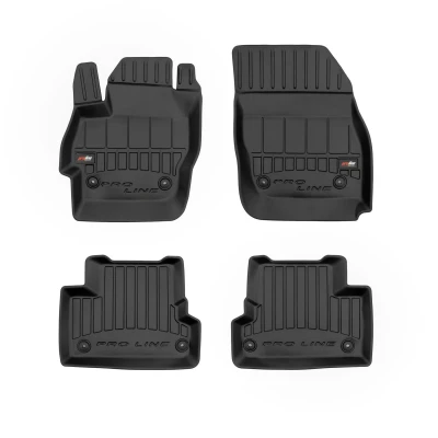 Immagine di FROGUM 3D407411 Set tappetino Gomma anteriore e posteriore 4 nero MAZDA: 3 Hatchback