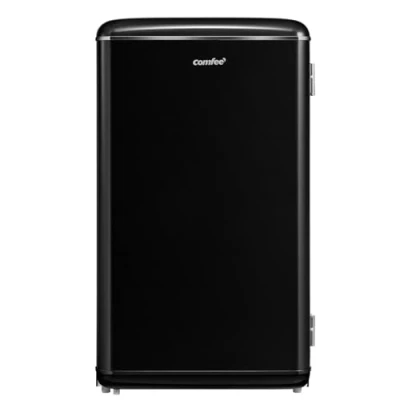 Immagine di COMFEE&#039; RCD93BL2EURT(E) Frigorifero piccolo 93 L, Design retrò, Mini frigo mona porta, Temperatura regolabile, Silenzioso, Adatto a casa, ufficio e hotel, Nero