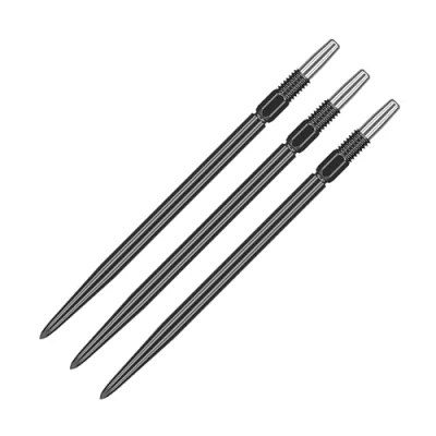 Immagine di Target Darts Swiss Points, Punte per Freccette Lisce a Punta Svizzera (Set di 3 Punte) 26MM, Nere Freccette, Accessori Professionali