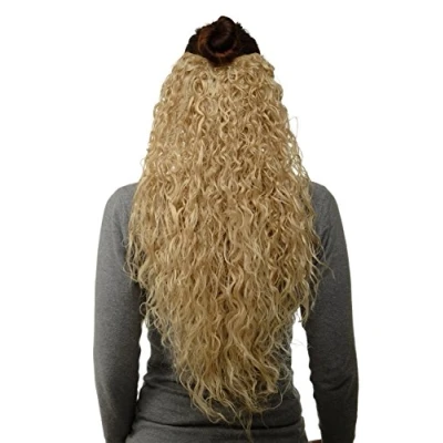 Immagine di WIG ME UP Toupet Mezza parrucca Clip, set 7 pezzi Ricci Fitti Lunghi circa 70 cm Larghi 25 Biondo molto chiaro H9311 202