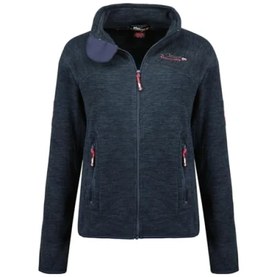 Immagine di Geographical Norway Tyrell Lady Giacca in Pile Donna con Zip Abbigliamento Caldo Comodo Felpa Maniche Lunghe Resistente Maglione Invernale Ideale Autunno Inverno (Blu Marino L)