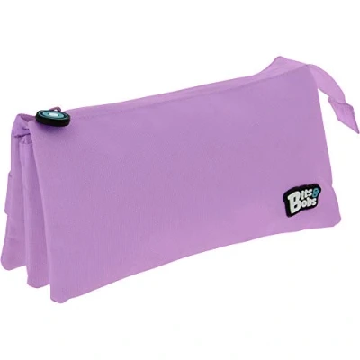 Immagine di Grafoplás Bits &amp; Bobs 37545464 Astuccio Triplo, Lavanda, 23,5 x 12 14 cm