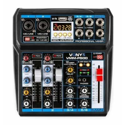 Immagine di Mixer Audio a 4 canali con DSP/USB MP3 / Bluetooth