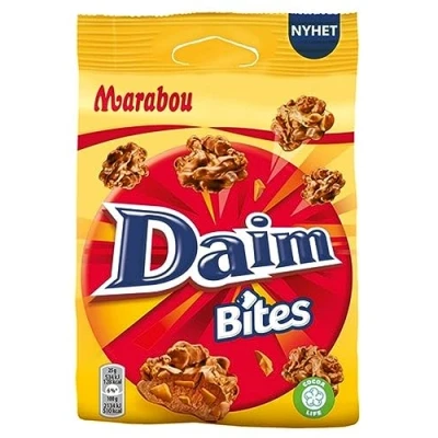 Immagine di Marabou Daim Bites Originale cioccolato svedese al latte caramelle 145g