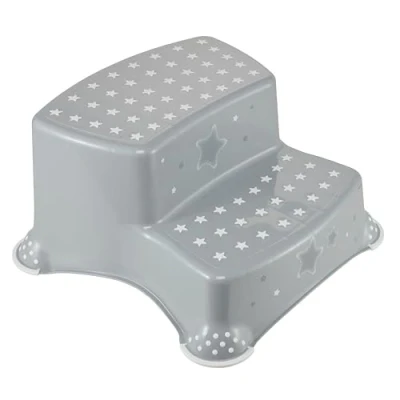 Immagine di keeeper Scaletta a due Gradini Stars, Da 18 Mesi 10 Anni circa, Funzione Antiscivolo, Igor, Grigio