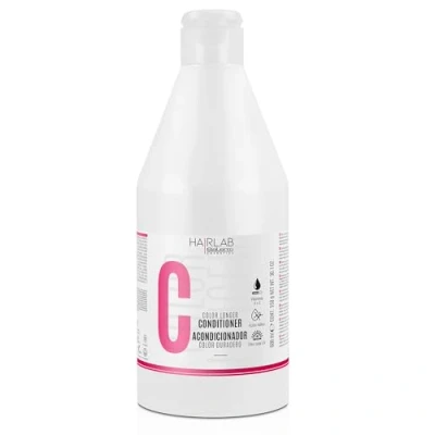 Immagine di SALERM Balsamo per capelli tinti Color Longer Hair Lab 600 ml con Provitamina B5 e Vitamine A ed Sigilla mantiene il colore Filtro solare UV Senza solfati o Parabeni