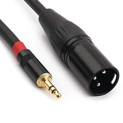 Immagine di NANYI 3,5 mm TRS Stereo maschio a XLR Cavo audio per interconnessione, adatto iPod, telefono cellulare, altoparlanti attivi, palco,DJ,console da studio 0,5 Meter