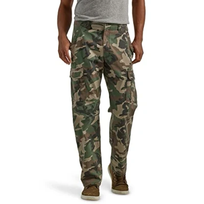 Immagine di Wrangler Authentics, Pantaloni cargo elasticizzati da uomo con vestibilità comoda, 32W x 29L
