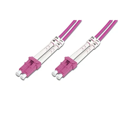 Immagine di Cavo Digitus DK 2533 01 4 Fibra ottica [1x Spina LC 1x LC] 50/125 µ Multimode OM4 1.00 m