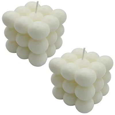 Immagine di NICAVKIT 2Pcs candele decorative in cera d&#039;api, naturali e profumate Bubble Candle, candela sostenibile fatte a mano