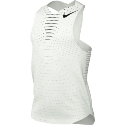 Immagine di Nike Performance Aeroswift Singlet Top, Uomo, Taglia: Large, Summit white/black