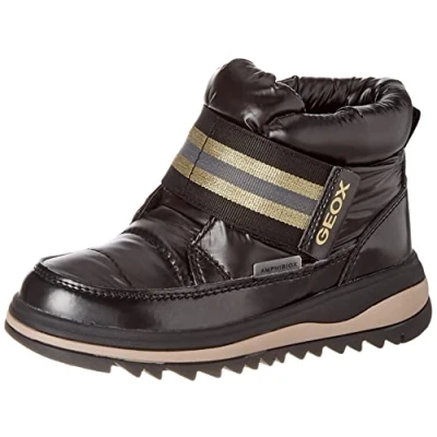 Immagine di Geox Adelhide GIRL AB Stivali da neve per bambini, Taglia: 39, Black Finta pelle / tessuto