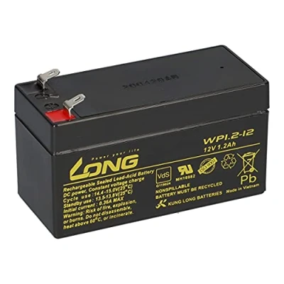 Immagine di Batteria WP1.2 12 compatibile: MP1.2 12, NP1.2 B&amp;B BP1.2 12CF 12V1.3, GS PE12V1.2, HITACHI, HP1.2 12. LC R121R3P, PE12V12V12 1.2, PS 1212, 20121, FG20121 AKKUman Set