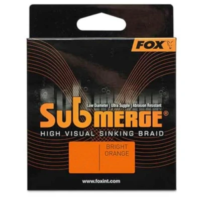 Immagine di Fox Submerge Orange Sinking Braid Lenza da pesca intrecciata 600 m, diametro: 0,30 mm, 24,9 kg