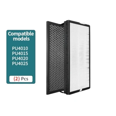 Immagine di UDXVUXCX Kit Filtro di Ricambio, Compatibile con Rowenta, Intense, Purificatore d&#039;Aria Pure 4010 PU4015 PU4020 PU4025, Codice Articolo XD6074U0 XD6075 Filtri HEPA