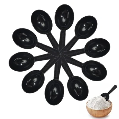 Immagine di Cucchiai Dosatori, 10 Pezzi Misurini Dosatori per Caffè Riutilizzabili in Plastica con Scala Polvere Latte