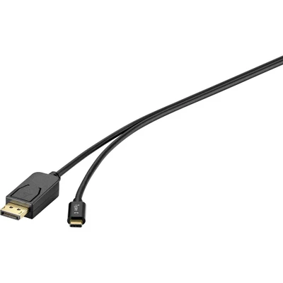 Immagine di Renkforce USB C® / DisplayPort Cavo adattatore Spina C®, 1.80 m Nero RF 4538166