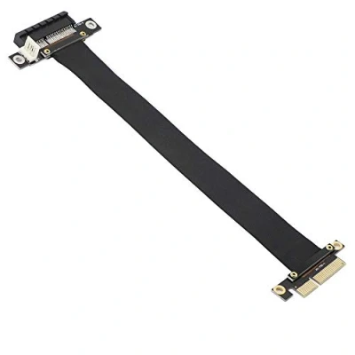 Immagine di PCIE 4X Cavo di prolunga PCI Express 3.0 maschio a femmina Riser Cable E Extender Adapter Jumper for Graphics Card (23 cm, 180