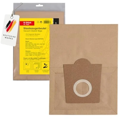 Immagine di PATONA 10x Sacchetti per Aspirapolvere Carta Compatibile con Bosch Org. Typ D E F G