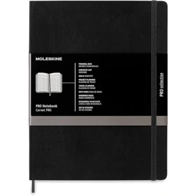 Immagine di Taccuino Moleskine medium a pagine bianche copertina rigida nero....