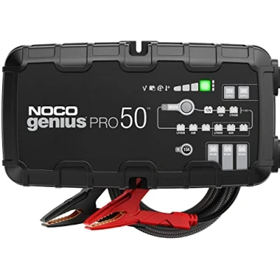 Immagine di NOCO GENIUSPRO50: Caricabatterie da 50A, 6V, 12V e 24V, Mantenitore di Carica Desolfatore con Compensazione della Temperatura