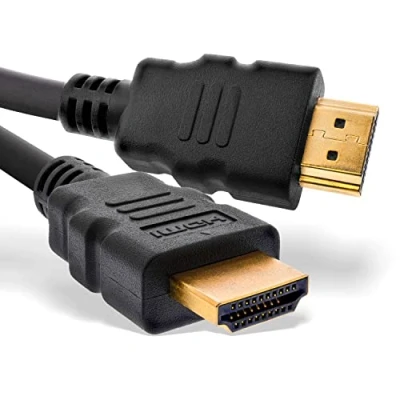 Immagine di InLine® Cavo HDMI certificato 1,5 m nero/oro Ultra High Speed 2.1 8 K/4 K con Ethernet, schermatura 3 volte e venature in rame