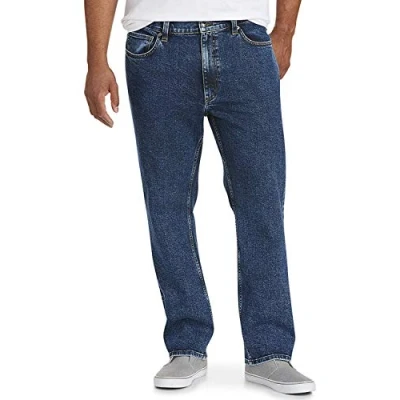 Immagine di Amazon Essentials Jeans Elasticizzati con Taglio Dritto Uomo, delavé Medio, 33W / 32L
